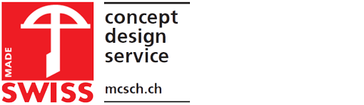 Dieses Logo dürfen die Kunden von Media Concept Schweiz auf ihren Drucksachen und Produkten verwenden.